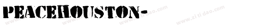 peacehouston字体转换
