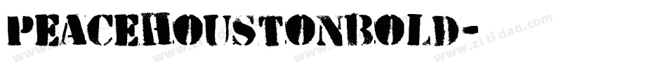 peacehoustonbold字体转换