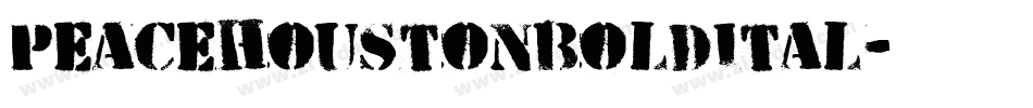 peacehoustonboldital字体转换