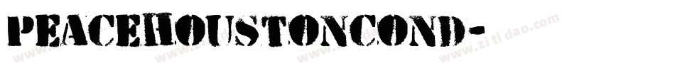 peacehoustoncond字体转换