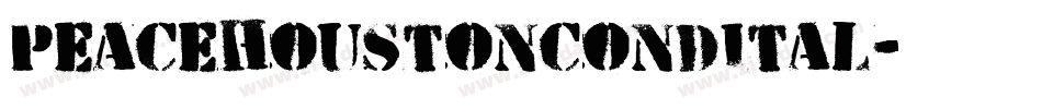 peacehoustoncondital字体转换
