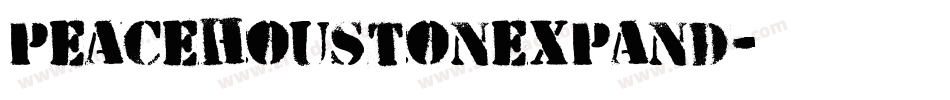 peacehoustonexpand字体转换