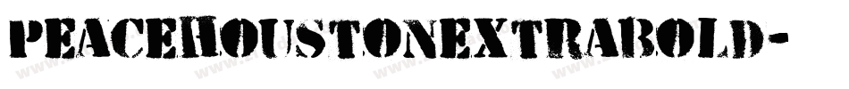 peacehoustonextrabold字体转换