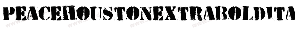peacehoustonextraboldital字体转换