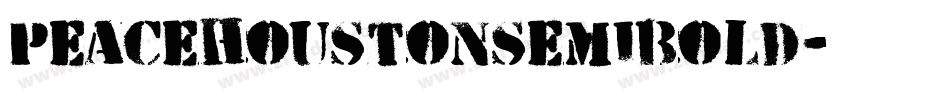 peacehoustonsemibold字体转换