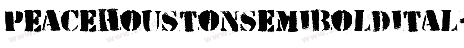peacehoustonsemiboldital字体转换