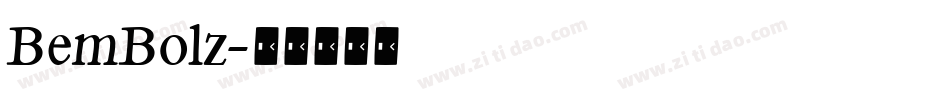 BemBolz字体转换