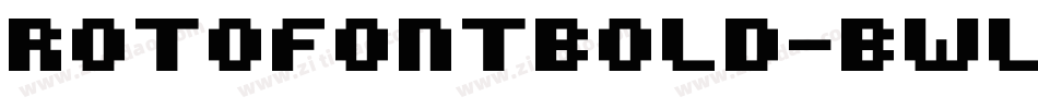 RotoFontBold-BWL0G字体转换