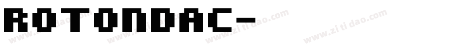 rotondac字体转换