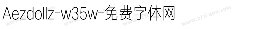 Aezdollz-w35w字体转换