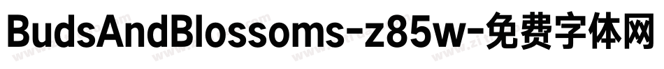 BudsAndBlossoms-z85w字体转换