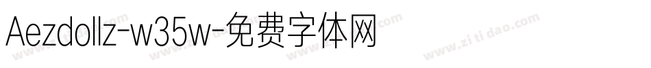 Aezdollz-w35w字体转换