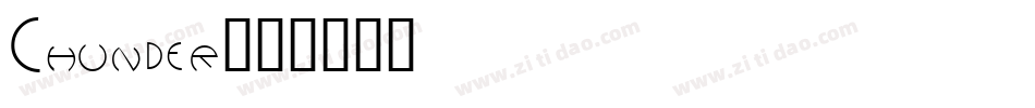 Chunder字体转换
