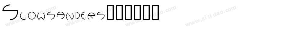 Slowsanders字体转换