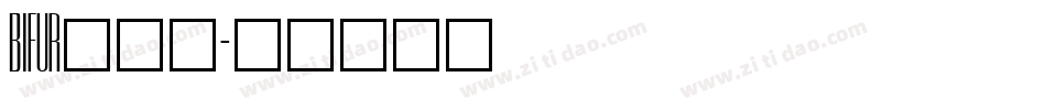 BIFUR___字体转换
