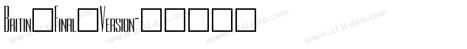 Britin_Final_Version字体转换