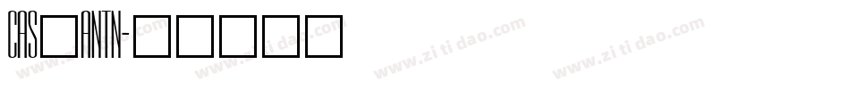 CAS_ANTN字体转换