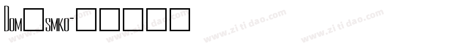 Dom_smko字体转换