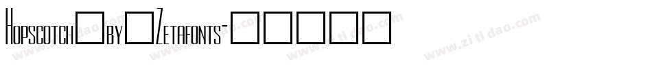 Hopscotch_by_Zetafonts字体转换