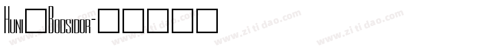 Huni_Bodsidor字体转换