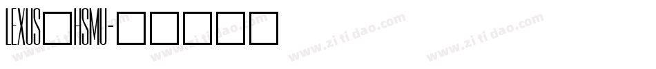 LEXUS_HSMU字体转换