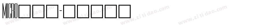 MICRO___字体转换