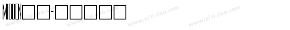 MIDDEN__字体转换