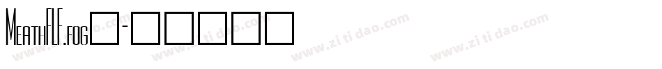 MeathFLF.fog_字体转换