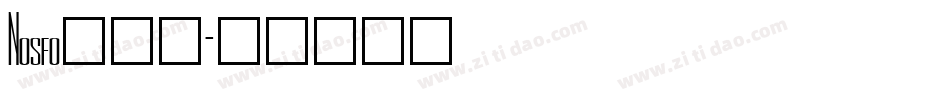 Nosfo___字体转换