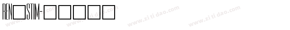 REN_STIM字体转换