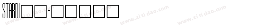 STARDI__字体转换
