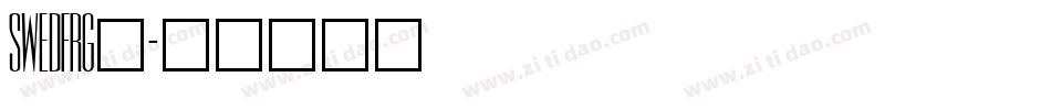 SWEDFRG_字体转换
