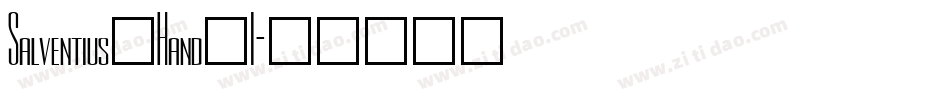 Salventius_Hand_I字体转换
