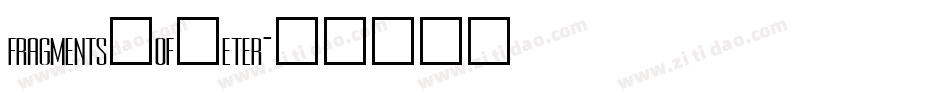 fragments_of_eter字体转换