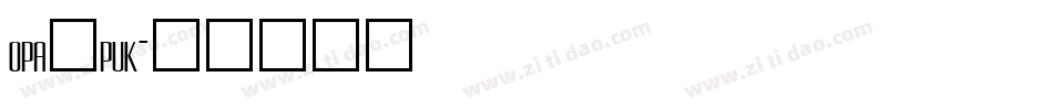 opa_puk字体转换