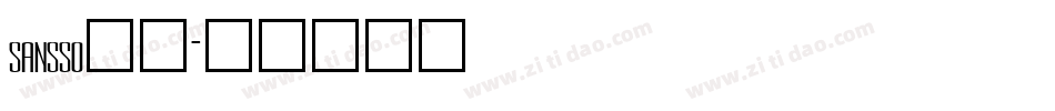 sansso__字体转换