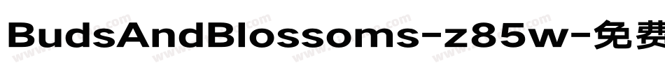 BudsAndBlossoms-z85w字体转换