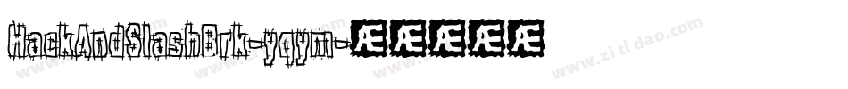 HackAndSlashBrk-yqym字体转换