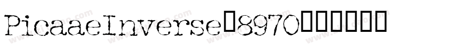PicaaeInverse-8970字体转换