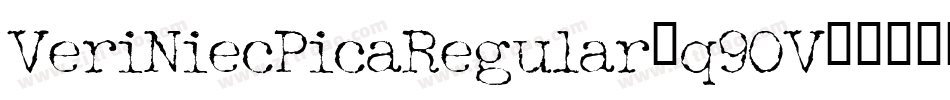 VeriNiecPicaRegular-q9OV字体转换