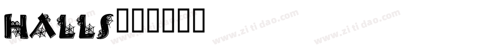Halls字体转换