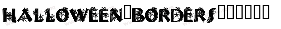 halloween_borders字体转换