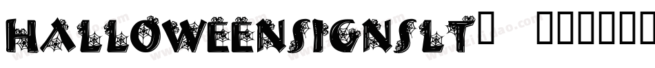 halloweensignsLT-1字体转换