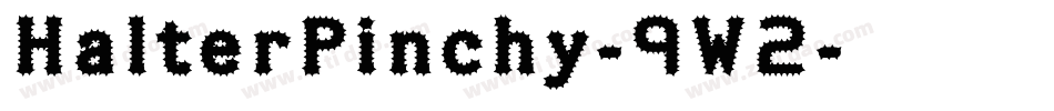HalterPinchy-9W2字体转换