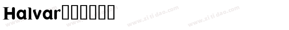 Halvar字体转换
