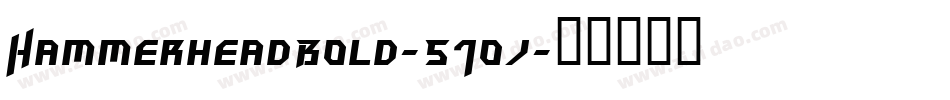 HammerheadBold-51oj字体转换