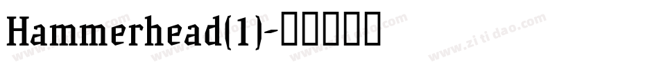 Hammerhead(1)字体转换