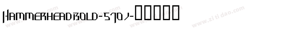 HammerheadBold-51oj字体转换