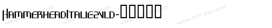HammerheadItalic-2vld字体转换