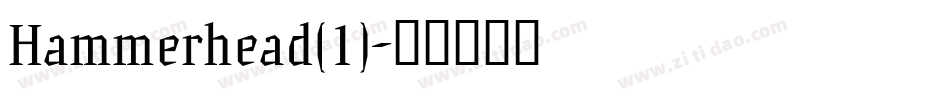Hammerhead(1)字体转换